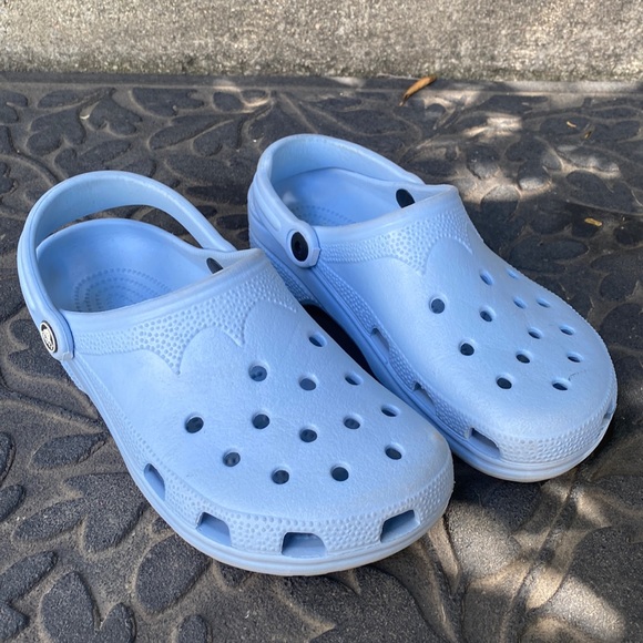 CROCS Shoes Blue Crocs Classic Clog Slip On Shoes Unisex